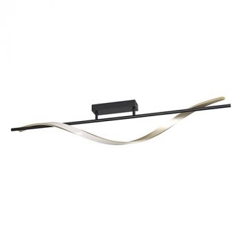 Eurolux C758 Conaprato LED Ceiling Light Black/Brushed Brass