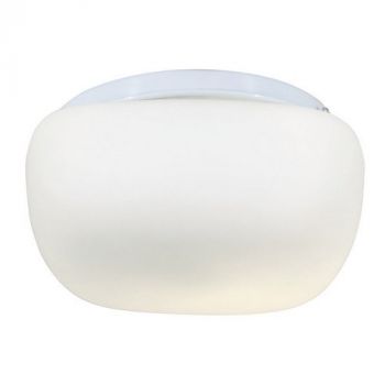 Eurolux C94O Cheese Fitting Square Opal Glass 200mm White