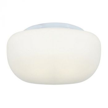 Eurolux C96O Cheese Fitting Square Opal Glass 250mm White