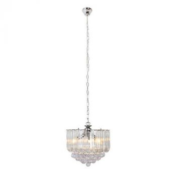 Eurolux CH248C Otis Chandelier 3Lt Acrylic Clear (E14) Clear