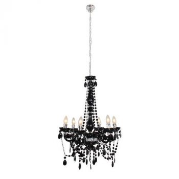 Eurolux CH249B Octave Chandelier 6Lt Acrylic Black