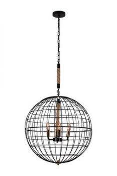 Eurolux CH278B Sparta E14 40W Chandelier Black