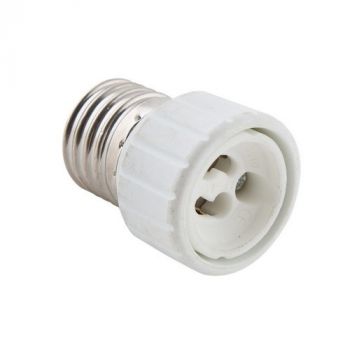 Eurolux CO183 GU10 - E27 White Ceramic Adapter White