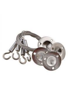 Eurolux CO197 Steel 4Pcs 1.2M Hook And Plate Suspension