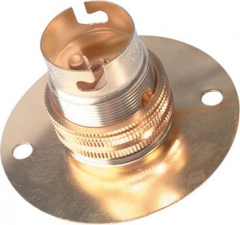 Eurolux CO22BRK B22 Brass Lampholder 63mm Batten