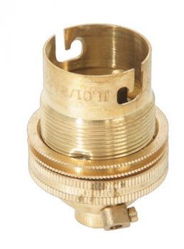 Eurolux CO44BRK B22 Brass Lampholder 10mm