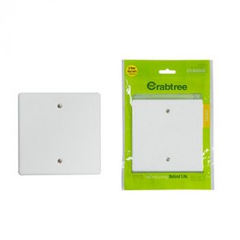 Eurolux CT18006/101 Crabtree Classic Blank Cover Plate & Yoke 100x100mm Bag