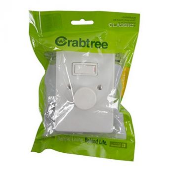 Eurolux CT18067/101 Crabtree Classic 1/2 Lever 500w Rotary LED Dimmer 50x100mm Bag