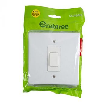 Eurolux CT18111/101P Crabtree Classic Isolator 60A Cover Plate 100x100mm Bag