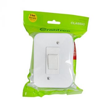 Eurolux CT18130/101P Crabtree Classic Industrial Surface Isolator 30A 83x199mm Bag