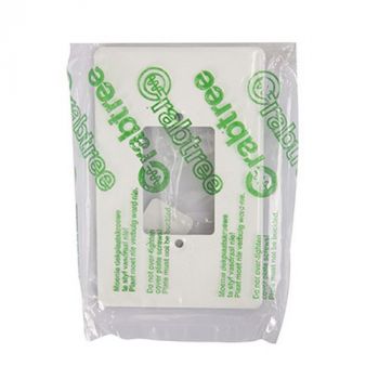 Eurolux CT6543/101P Crabtree Classic 3 Lever Cover Plate Steel White 50x100mm