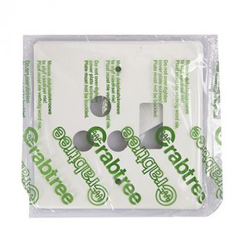 Eurolux CT6547N/101P Crabtree Classic Single Socket Cover Plate Steel White 100x100mm