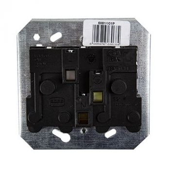 Eurolux CT6881/101P Crabtree Classic Monoblock Switched Socket 16A Double on Yoke White