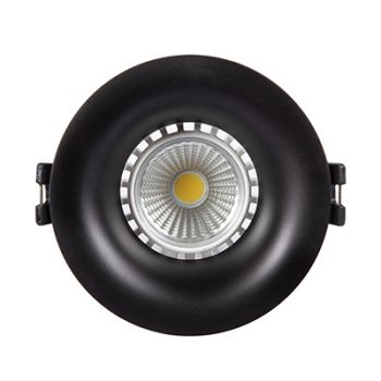 Eurolux D158B Polycarbonate Downlight 86mm Black