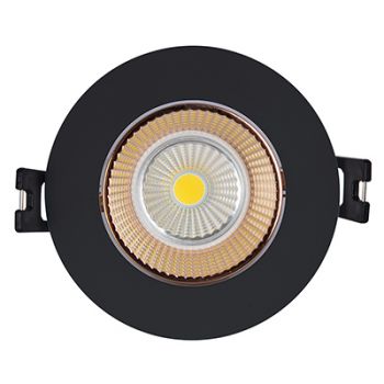 Eurolux D159BRG Polycarbonate Downlight 90mm Black and Rose Gold Excluding Lamp Holder