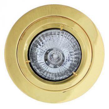 Eurolux WYN-D18PB Downlight Aluminium Straight Twist 12V Polished Brass