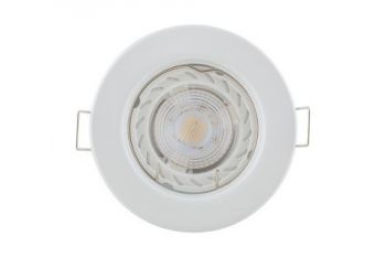 Eurolux D25WL Downlight White Lamp Holder With LED Gu10 5W