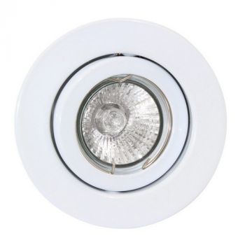 Eurolux D39W Tilt Round Downlight 105mm White
