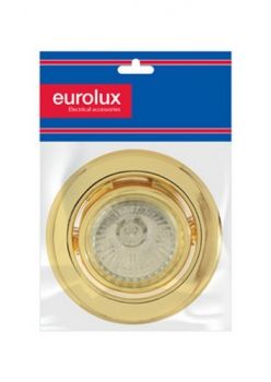 Eurolux D46PBPP Downlight Gu10 Par16 50W 220V (PP) Polished Brass