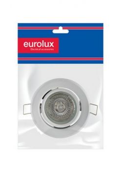 Eurolux D46WPP Downlight Gu10 Par16 50W 220V (PP) White