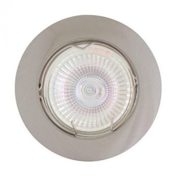 Eurolux WYN-D61SC Downlight Aluminium Curved Rim GU10 Satin/Chrome