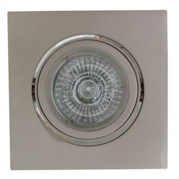 Eurolux WYN-D66SC Downlight Aluminium Square Twist Tilt MR16 Satin/Chrome