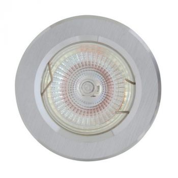 Eurolux D67 Downlight Round Straight CNC Aluminium Brushed Aluminium