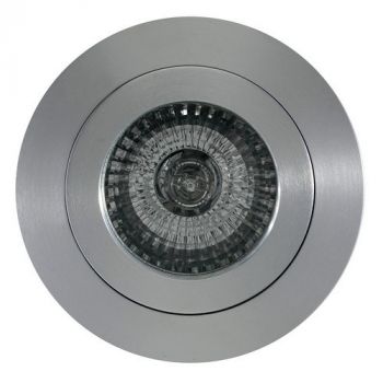 Eurolux D69 Dowlight Round Straight CNC Aluminium Brushed Aluminium