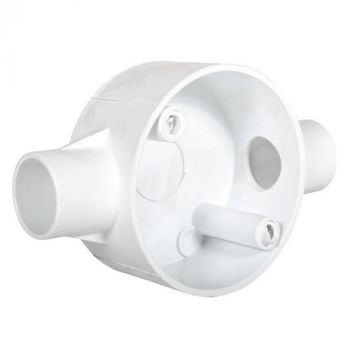 Eurolux EA126 20mm 2 Way Through Junction Box White