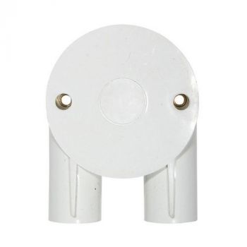 Eurolux EA131 20mm U Junction Box White