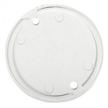 Eurolux EA133 Round Self Locating Junction Box Lid White