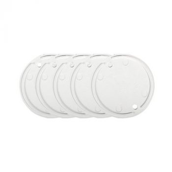 Eurolux EA149 5 Pack Round Self Locating Junction Box Lid White