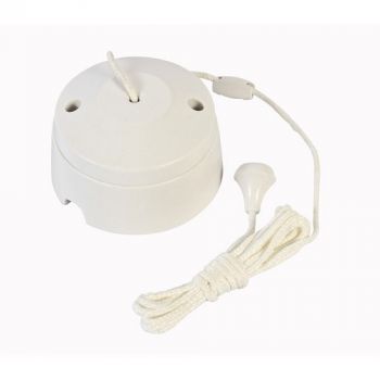 Eurolux EA174 White Ceiling Pull Switch White