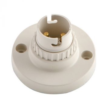 Eurolux EA177W B22 Nylon Batten Lamp Holder White