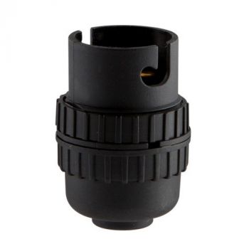 Eurolux EA179B B22 10mm Nylon Lamp Holder Black