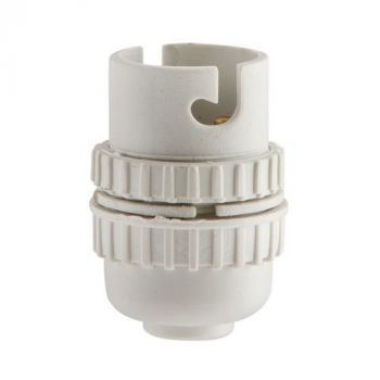 Eurolux EA179W B22 10mm Nylon Lamp Holder White