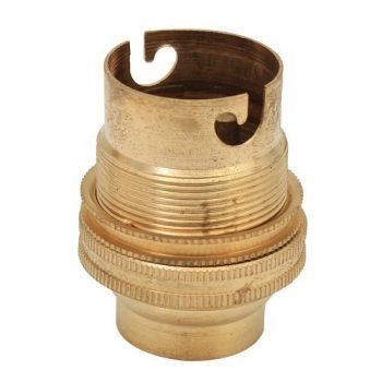 Eurolux EA183 B22 Brass 20mm Back Entry Lamp Holder Brass