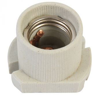 Eurolux EA185PP Lampholder E27 Porcelain Skirted