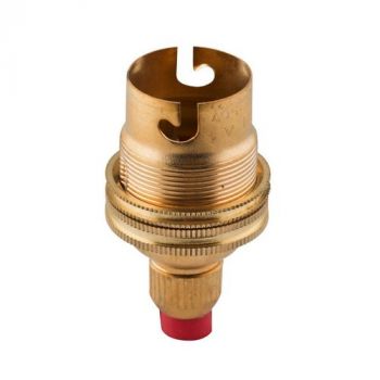 Eurolux EA190 B22 Brass 10mm Cord Grip Lamp Holder 10mm Cord Grip Brass
