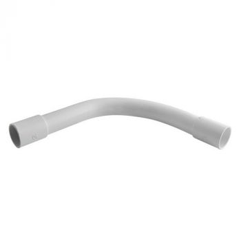 Eurolux EA239 25mm Conduit Long Bend Connector White