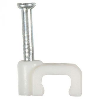 Eurolux EA71 5.0mm Flat Cable Clips White