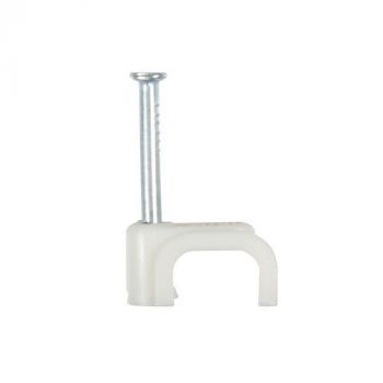 Eurolux EA72 8.5mm Flat Cable Clips White