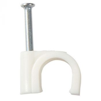 Eurolux EA77 9.0mm Round Cable Clips White