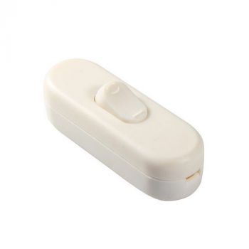 Eurolux EA86 White Plastic Inline Rocker Switch White