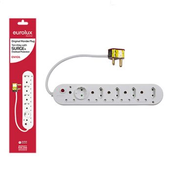 Eurolux EM106 Wonder Plug 10 Way with Surge and Overload Protection