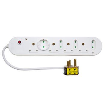 Eurolux EM107 Wonderplug 8 Way Multiplug White
