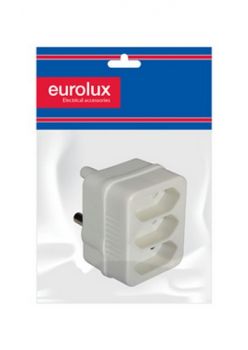 Eurolux EP4WP Adaptor 3X5A Plug In H/C & Bag PP