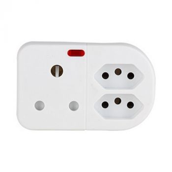 Eurolux EP59 3 Way Adaptor 1x16A 2x16A ZA