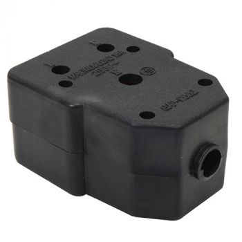 Eurolux EP7PP Janus Coupler Black Double 16A (Rubber Industrial)