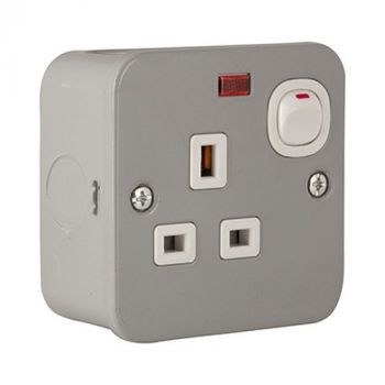 Eurolux ES112 BS Single Switch Socket